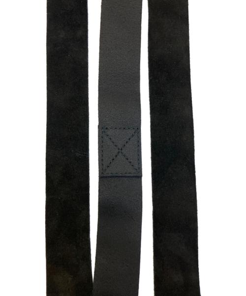 SEA（シー）SEA (シー) BIG HEART SUEDE BELT ブラックの古着・服飾アイテム