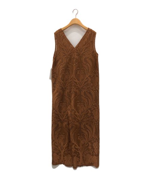 Ameri（アメリ）AMERI (アメリ) CHLOE V NECK ROMPERS ブラウン サイズ:Sの古着・服飾アイテム