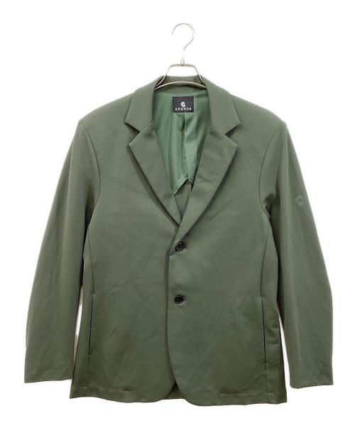 CRONOS（クロノス）CRONOS (クロノス) テーラードジャケット カーキ サイズ:Lの古着・服飾アイテム