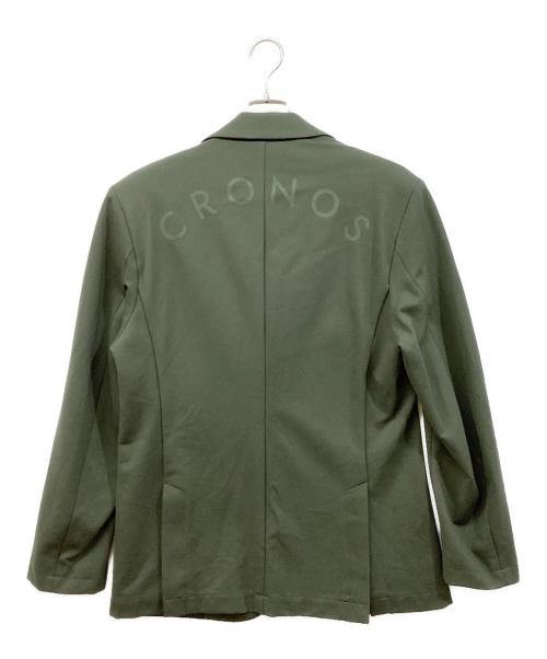 CRONOS（クロノス）CRONOS (クロノス) テーラードジャケット カーキ サイズ:Lの古着・服飾アイテム
