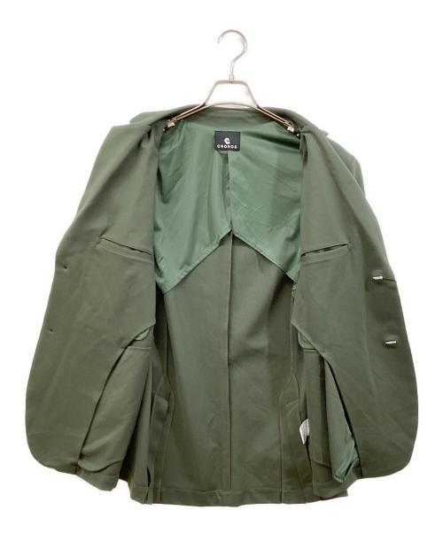 CRONOS（クロノス）CRONOS (クロノス) テーラードジャケット カーキ サイズ:Lの古着・服飾アイテム