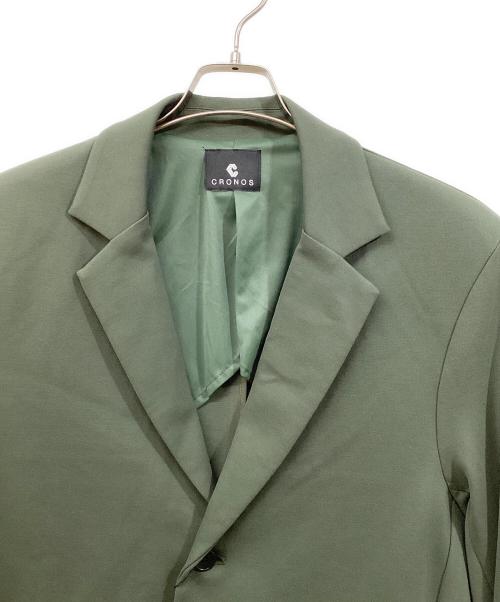 CRONOS（クロノス）CRONOS (クロノス) テーラードジャケット カーキ サイズ:Lの古着・服飾アイテム