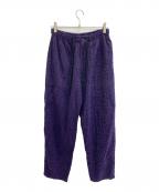 SOWBOWソウボウ）の古着「筑後織 イージーパンツ」｜パープル