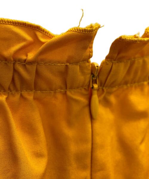 DRAWER（ドゥロワー）DRAWER (ドゥロワー) ウェストギャザースカート オレンジ サイズ:SIZE 36の古着・服飾アイテム