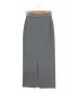 AURALEE (オーラリー) WOOL RECYCLE POLYESTER HIGH GAUGE RIB KNIT SKIRT ブルーグレー：10000円