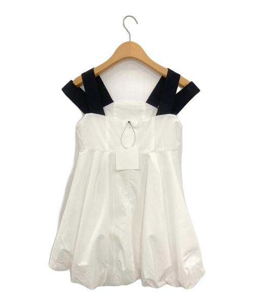 maison de dolce（メゾンドドルチェ）maison de dolce (メゾンドドルチェ) バロンキャミ ホワイト サイズ:Sの古着・服飾アイテム