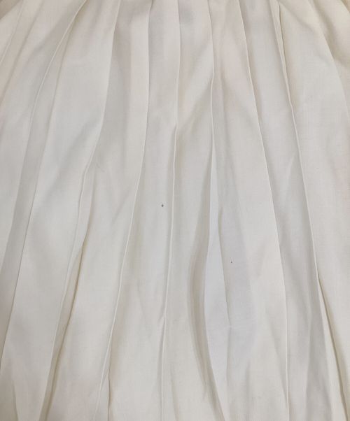 ebure（エブール）ebure (エブール) Ron Herman (ロンハーマン) プリーツスカート ホワイト サイズ:36の古着・服飾アイテム