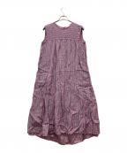 23区ニジュウサンク）の古着「LIBECO LINEN ノースリーブワンピース」｜ピンク