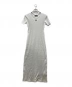 MARINE SERREマリーンセル）の古着「ロゴ刺繍マキシワンピース」｜ホワイト