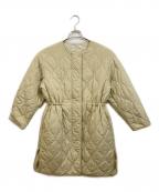 BEAUTY&YOUTHビューティーアンドユース）の古着「キルティングノーカラーコート」｜ベージュ