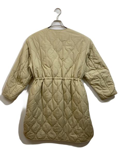 BEAUTY&YOUTH（ビューティーアンドユース）BEAUTY&YOUTH (ビューティーアンドユース) キルティングノーカラーコート ベージュ サイズ:Sの古着・服飾アイテム