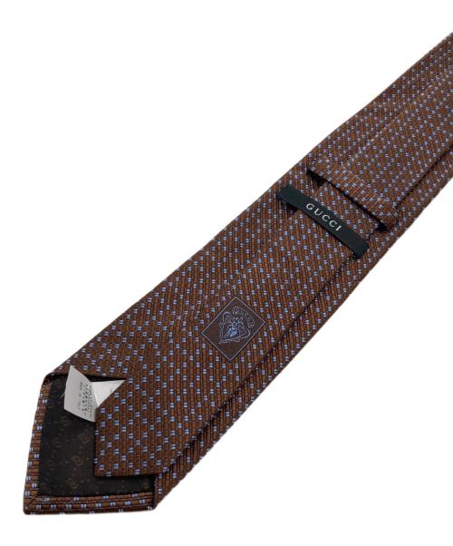 GUCCI（グッチ）GUCCI (グッチ) ネクタイ ブラウン サイズ:８㎝の古着・服飾アイテム