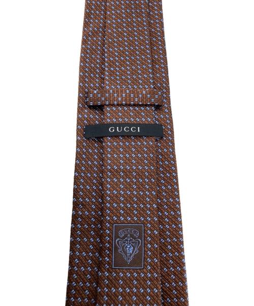 GUCCI（グッチ）GUCCI (グッチ) ネクタイ ブラウン サイズ:８㎝の古着・服飾アイテム