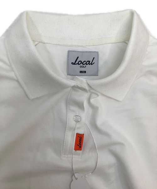 Local Golf（ローカルゴルフ）Local Golf (ローカルゴルフ) Basic Short L/S POLO ホワイト サイズ:L/XL 未使用品の古着・服飾アイテム