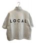Local Golf (ローカルゴルフ) Half ZIP S/S SWEAT SHIRT ライトグレー サイズ:S/M 未使用品：5000円