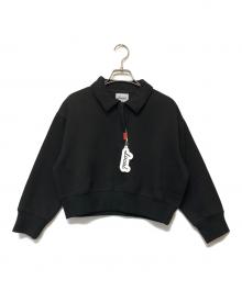 Local Golf（ローカルゴルフ）の古着「Basic Cropped L/S POLO SWEAT」｜ブラック