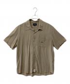 DESCENDANTディセンダント）の古着「PIER TENCEL SHIRT」｜ベージュ