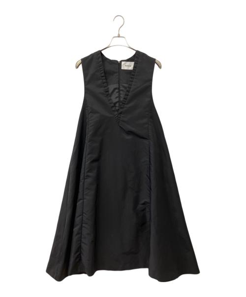 machatt（マチャット）machatt (マチャット) ナイロンツイルドレス ブラック サイズ:FREEの古着・服飾アイテム