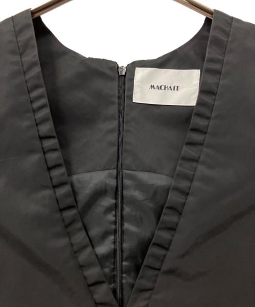 machatt（マチャット）machatt (マチャット) ナイロンツイルドレス ブラック サイズ:FREEの古着・服飾アイテム