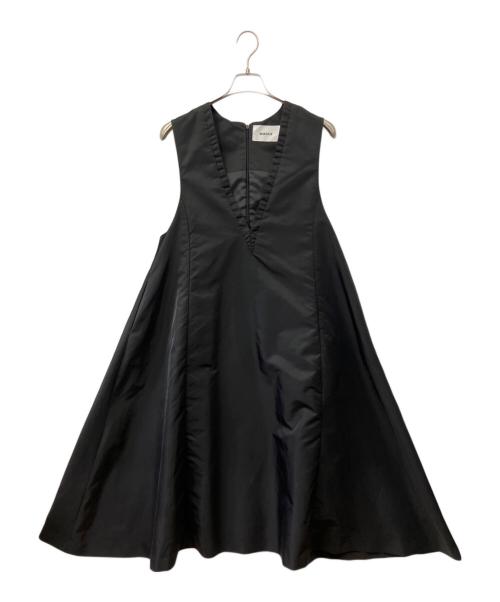 machatt（マチャット）machatt (マチャット) ナイロンツイルドレス ブラック サイズ:FREEの古着・服飾アイテム