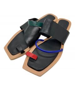 中古・古着通販】CLANE (クラネ) CURVED DESIGN SANDALS ブラック