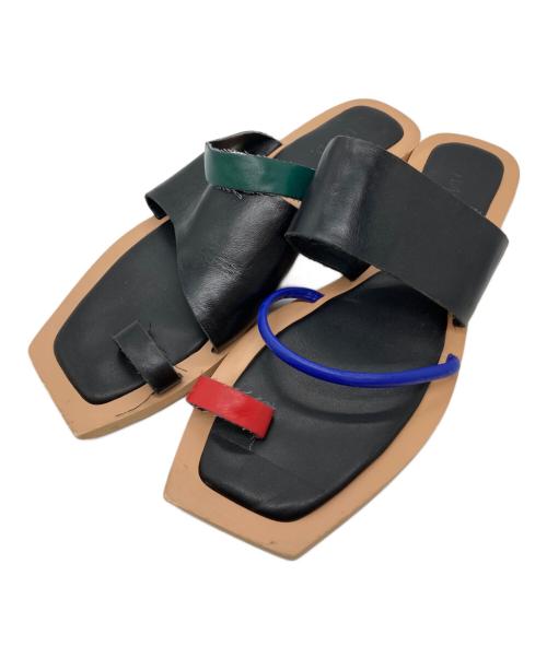 UN3D.（アンスリード）UN3D. (アンスリード) ASYMME FLAT SANDAL マルチカラー サイズ:SIZE 37の古着・服飾アイテム
