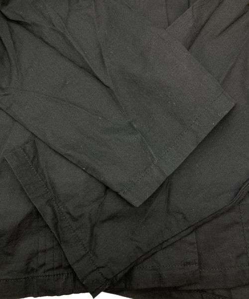 mizuiro-ind（ミズイロインド）mizuiro-ind (ミズイロインド) ピンタックスタンドカラーワイドシャツ ブラック サイズ:　の古着・服飾アイテム