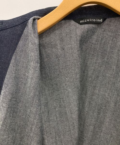 mizuiro-ind（ミズイロインド）mizuiro-ind (ミズイロインド) ワイドショートジャケット インディゴ サイズ:-の古着・服飾アイテム