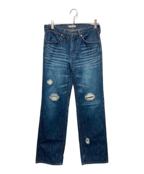 NUMBER (N)INE（ナンバーナイン）NUMBER (N)INE (ナンバーナイン) ダメージ加工デニムパンツ インディゴ サイズ:2の古着・服飾アイテム