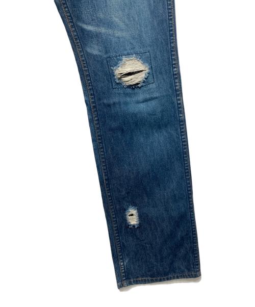 NUMBER (N)INE（ナンバーナイン）NUMBER (N)INE (ナンバーナイン) ダメージ加工デニムパンツ インディゴ サイズ:2の古着・服飾アイテム