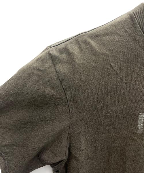 NUMBER (N)INE（ナンバーナイン）NUMBER (N)INE (ナンバーナイン) ダメージ加工スカルTシャツ ブラウン サイズ:2の古着・服飾アイテム