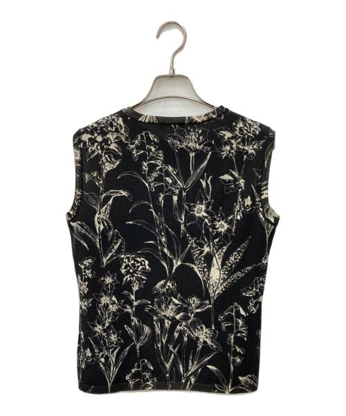 EPOCA（エポカ）EPOCA (エポカ) 花柄ノースリーブニット ブラック サイズ:SIZE 40の古着・服飾アイテム