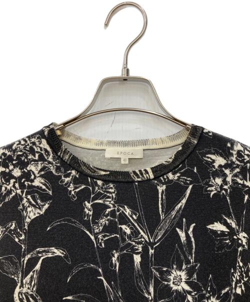 EPOCA（エポカ）EPOCA (エポカ) 花柄ノースリーブニット ブラック サイズ:SIZE 40の古着・服飾アイテム