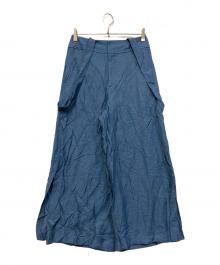 Noble（ノーブル）の古着「ファジーリネンサスペンダー2wayパンツ」｜ネイビー