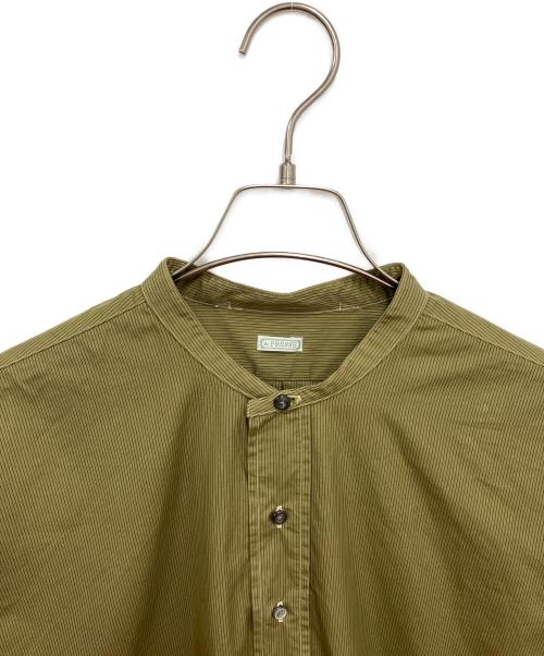 A.PRESSE（アプレッセ）A.PRESSE (アプレッセ) Pullover Collarless Shirt カーキ サイズ:2の古着・服飾アイテム