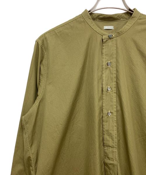 A.PRESSE（アプレッセ）A.PRESSE (アプレッセ) Pullover Collarless Shirt カーキ サイズ:2の古着・服飾アイテム