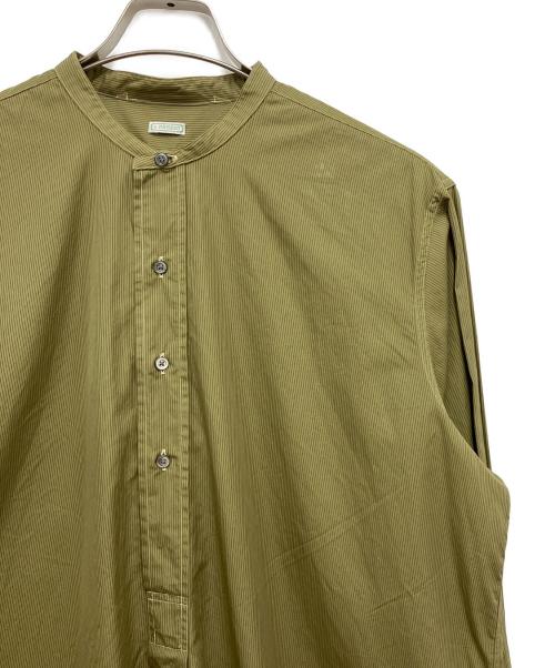A.PRESSE（アプレッセ）A.PRESSE (アプレッセ) Pullover Collarless Shirt カーキ サイズ:2の古着・服飾アイテム