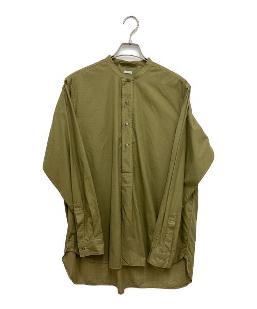 A.PRESSE（アプレッセ）A.PRESSE (アプレッセ) Pullover Collarless Shirt カーキ サイズ:2の古着・服飾アイテム