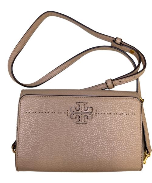 TORY BURCH（トリーバーチ）TORY BURCH (トリーバーチ) ショルダーウォレット ベージュの古着・服飾アイテム