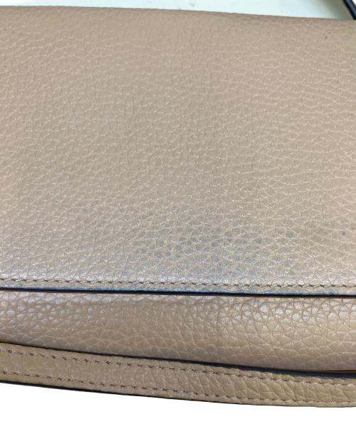 TORY BURCH（トリーバーチ）TORY BURCH (トリーバーチ) ショルダーウォレット ベージュの古着・服飾アイテム