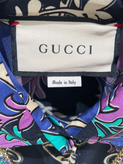 GUCCI（グッチ）GUCCI (グッチ) GGランバス ラメージ シルク ドレスシャツ マルチカラー サイズ:38の古着・服飾アイテム