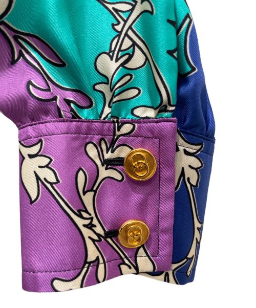 GUCCI（グッチ）GUCCI (グッチ) GGランバス ラメージ シルク ドレスシャツ マルチカラー サイズ:38の古着・服飾アイテム