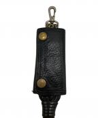 blackmeansブラックミーンズ）の古着「ロングウィップレザーキーケース」｜ブラック