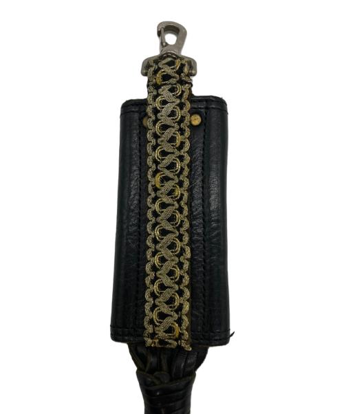 blackmeans（ブラックミーンズ）blackmeans (ブラックミーンズ) ロングウィップレザーキーケース ブラックの古着・服飾アイテム