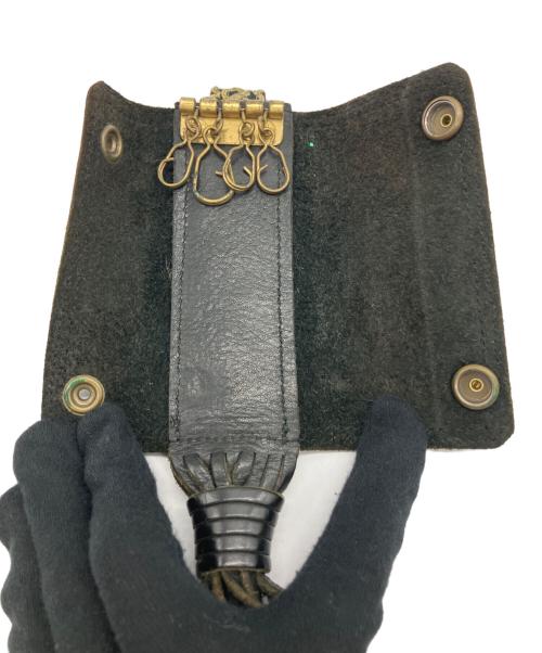 blackmeans（ブラックミーンズ）blackmeans (ブラックミーンズ) ロングウィップレザーキーケース ブラックの古着・服飾アイテム