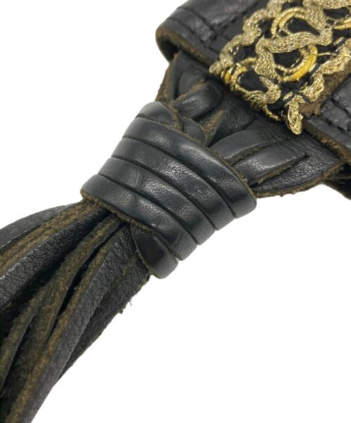 blackmeans（ブラックミーンズ）blackmeans (ブラックミーンズ) ロングウィップレザーキーケース ブラックの古着・服飾アイテム