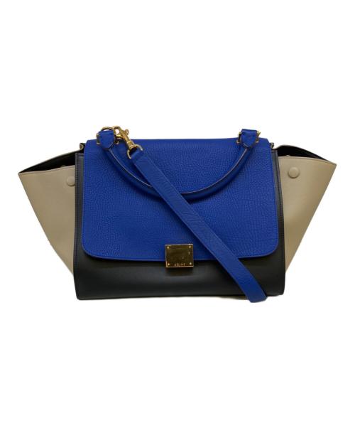 CELINE（セリーヌ）CELINE (セリーヌ) 2WAYバッグ ブルーの古着・服飾アイテム