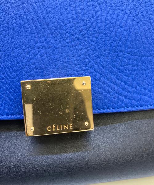 CELINE（セリーヌ）CELINE (セリーヌ) 2WAYバッグ ブルーの古着・服飾アイテム
