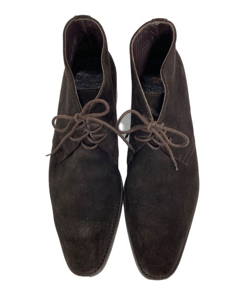 berwick（バーウィック）berwick (バーウィック) チャッカーブーツ ブラウン サイズ:7の古着・服飾アイテム