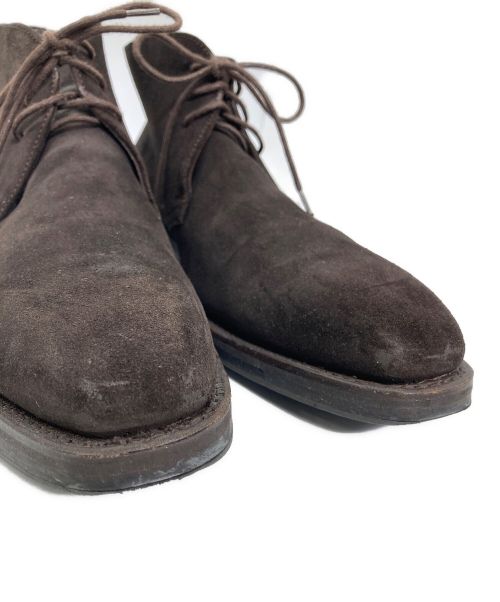 berwick（バーウィック）berwick (バーウィック) チャッカーブーツ ブラウン サイズ:7の古着・服飾アイテム